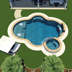 YOUR DREAM FREEFORM POOL 47 infinity-3d